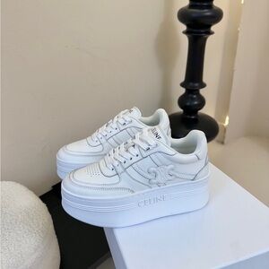 Celine Women's White Platform Sneakers